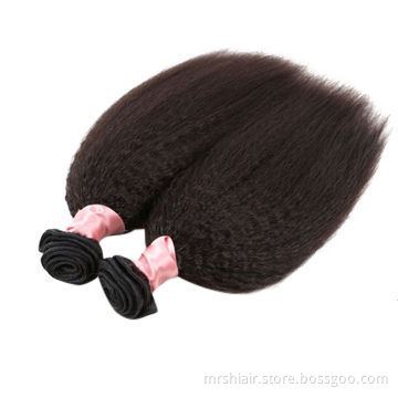 100% Unprocessed Virgin Human Hair Italian Yaki/Coarse Yaki Virgin Hair Weft